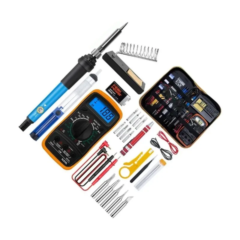 ABUG-EU Plug 60W Adjustable Temperature Electric Soldering Iron Kit- Ideal For Home Repair Projects