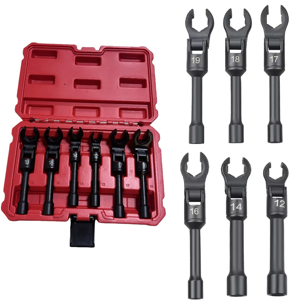 

Innovative Long FlexHead Wrench Kit Designed for Diesel Injectors Features Six Essential Sockets and Handy Carrying Case