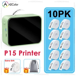 P15 Wireless Bluetooth Thermal Label Printer Mini Portable Adhesive Label Maker Fast Printing Similar as Marklife P15 P12 L12