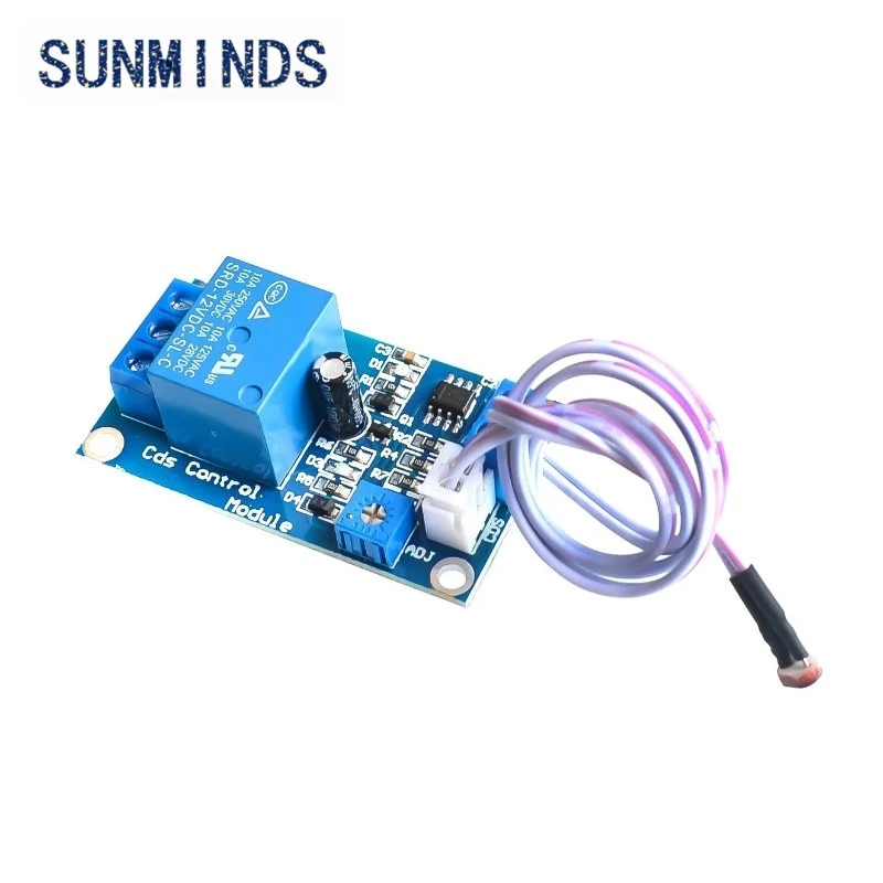 1pcs XH-M131 DC 12V Light Control Switch Photoresistor Relay Module Detection Sensor 10A brightness Automatic Control Module