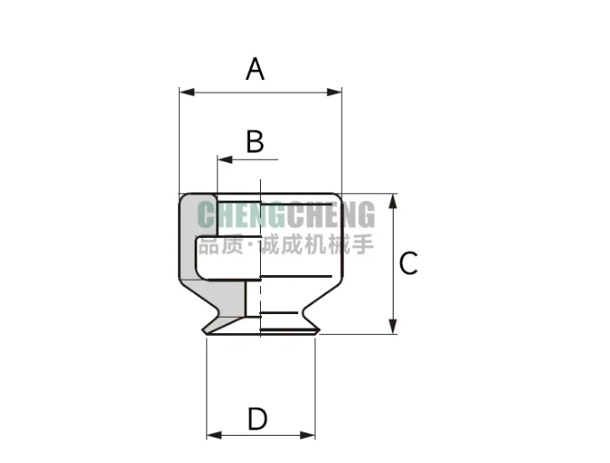 CNC machining center vacuum suction cup industrial sealing strip multi-point hole strong suction platform