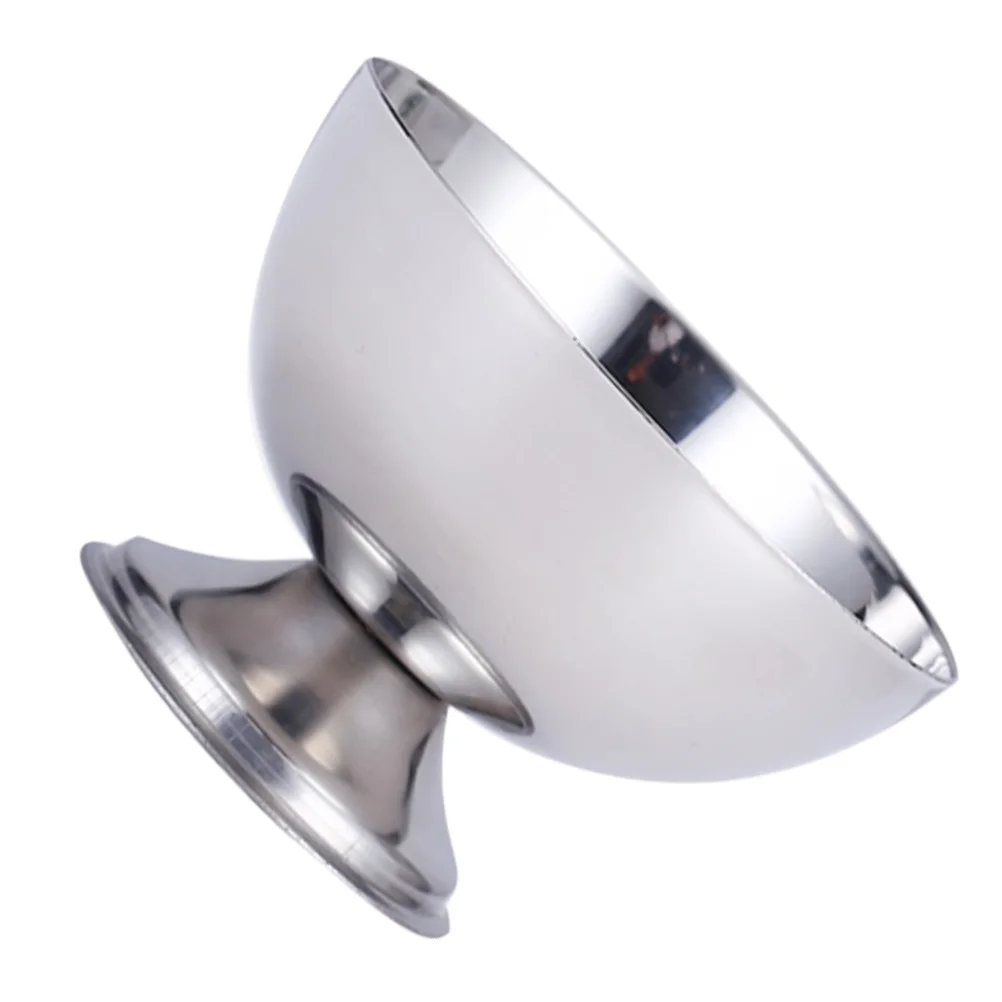 

Dessert Fruit Bowl Stainless Steel Candy Cup Snack Plate Salad Tray Reusable Kitchen Utensil Multipurpose Food Container Smooth