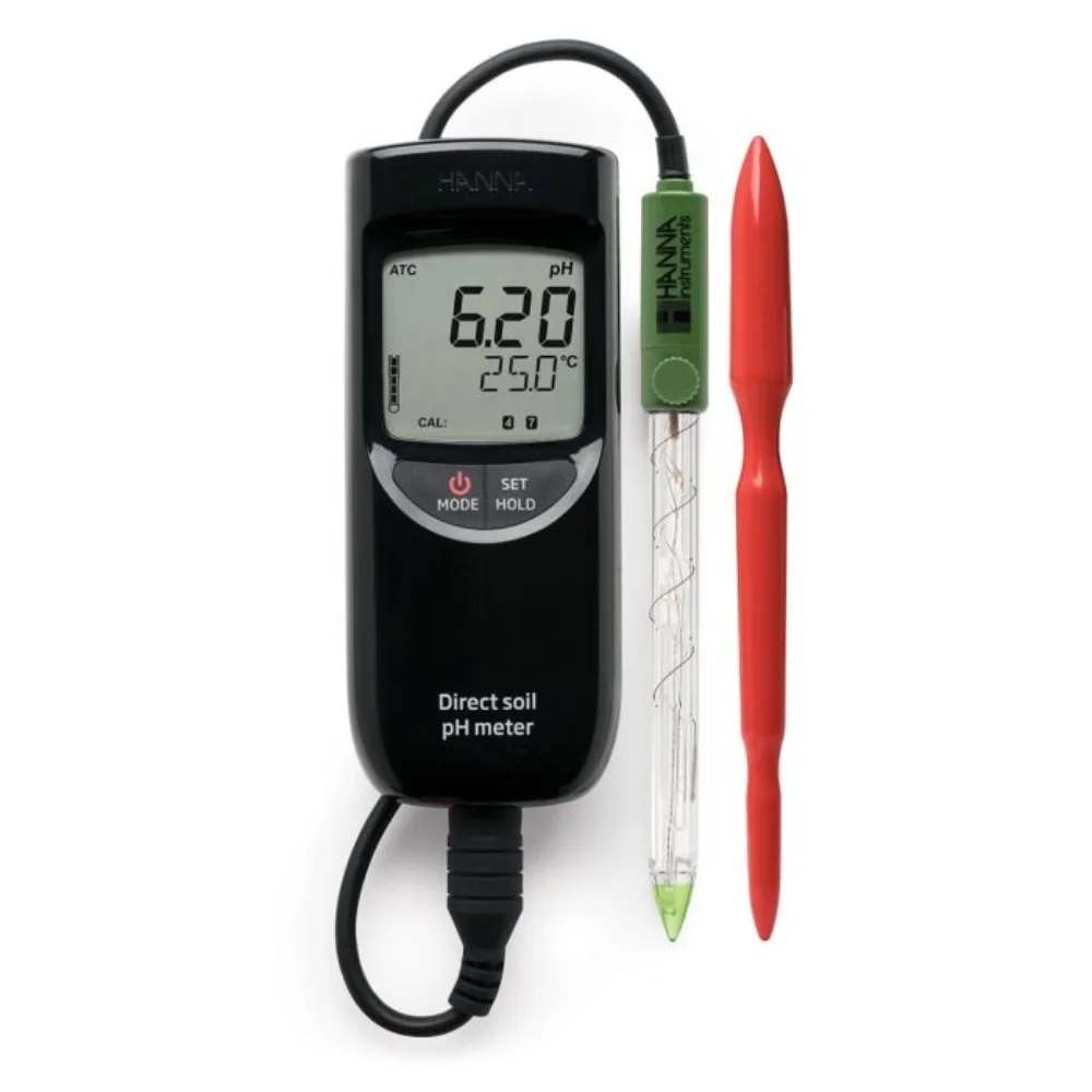 HANNA HI99121 Portable PH Meter For Direct Soil Measurement Measuring Analysing Instruments