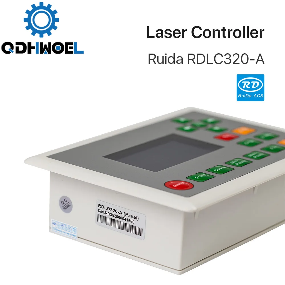 Панель контроллера лазера CO2 QDHWOEL для Ruida RDC6445G RDC6442S RDLC320-A Панель дисплея станка для лазерной резки с ЧПУ