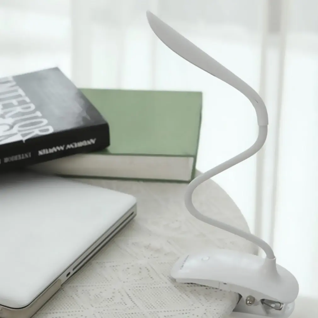 10W 14 LED Desk Lamp with Clamp Dimmable Clip On Reading Light 3-Levels Brightness  Desk Lamp