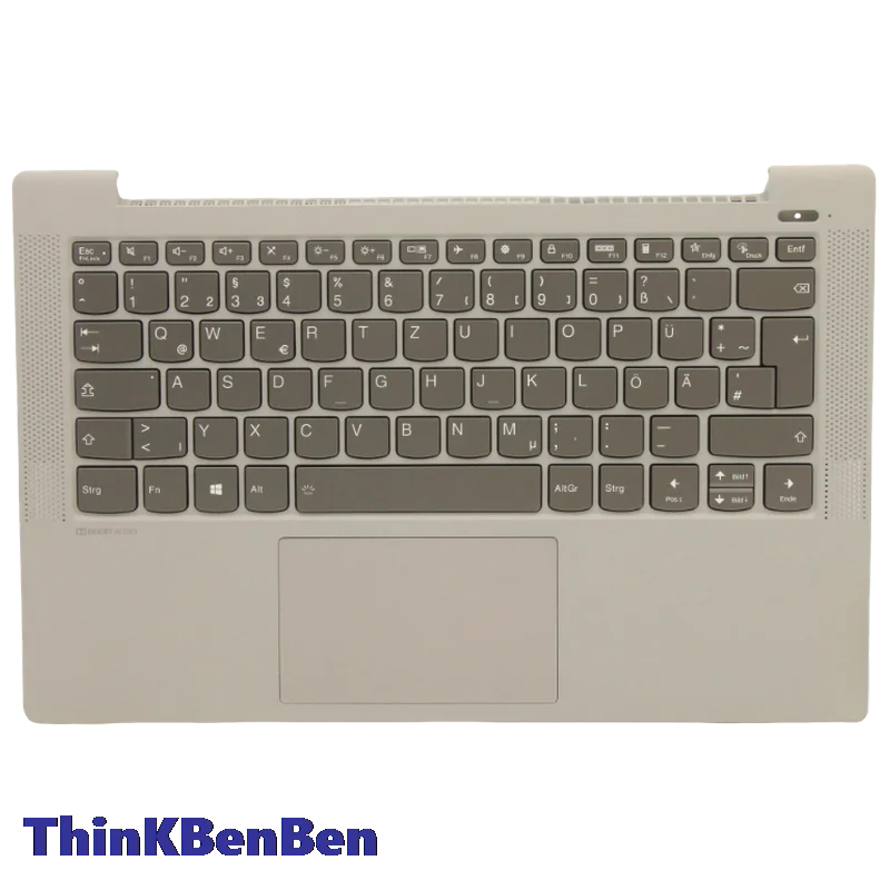 DE German Silver Keyboard Upper Case Palmrest Shell Cover For Lenovo Ideapad 5 14 14IIL05 14ARE05 14ALC05 14ITL05 5CB1C13157