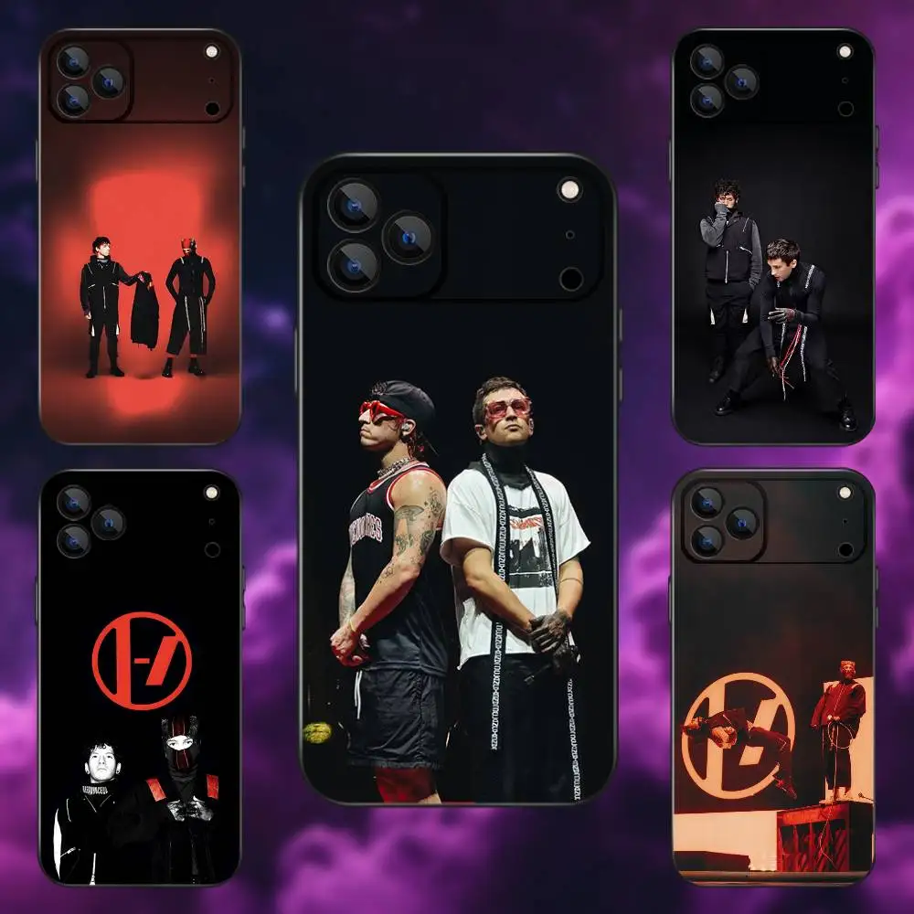 

B-Band T-Twenty One Phone Case For iPhone 17,16,15,14,13,12,Pro,Max,Plus,E,SE4,Air,Mini Black Soft Box