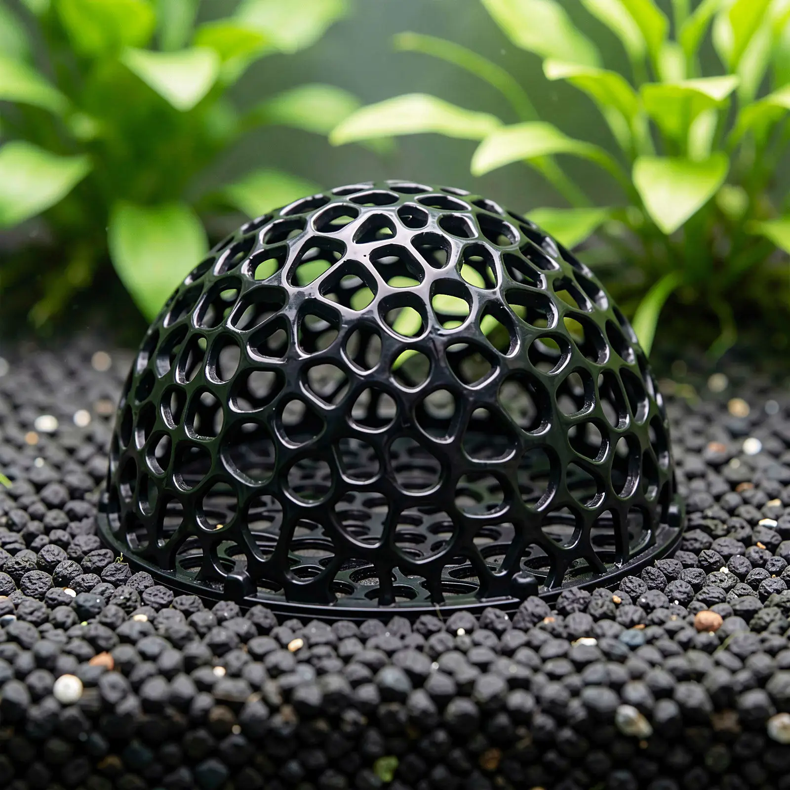 5Pcs Hollow Halfsphere Shrimp Hideout Cave Plastic Tunnel Shelter Aquarium Hideaway Fish Tank Habitat Ornament Aquatic Pets
