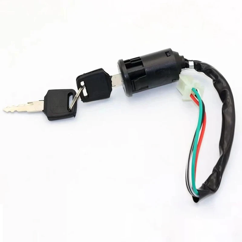 Llave de interruptor de encendido de motocicleta, reemplazo de cerradura de puerta eléctrica compatible con Yamaha DT125 TW200 XT225 TW225 50-125cc ATV