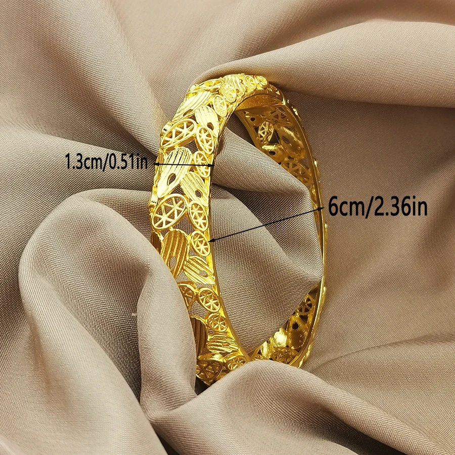 سوار عصري فاخر مجوف مفتوح مطلي - مراجعة Ethnic Fashion In Dubai وسعره