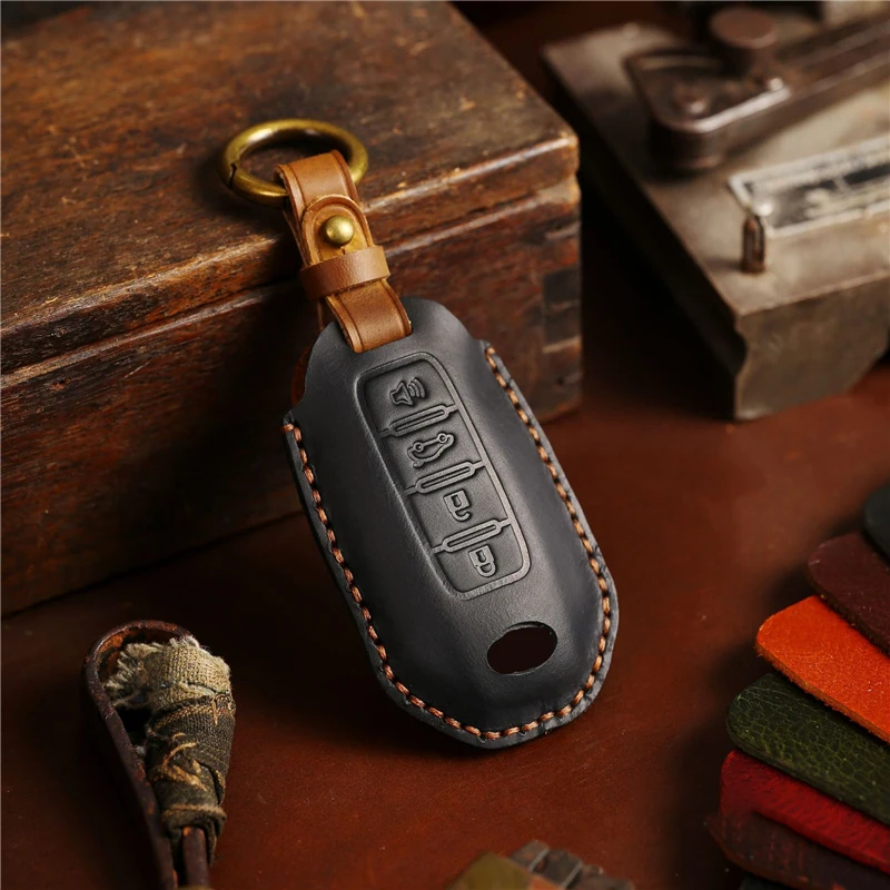

Leather Car Remote Key Cover Case Holder shell Protector Housing Bag Fob For Infiniti New Q50L Q70L QX50 G25 FX35 QX60 QX55 Q60