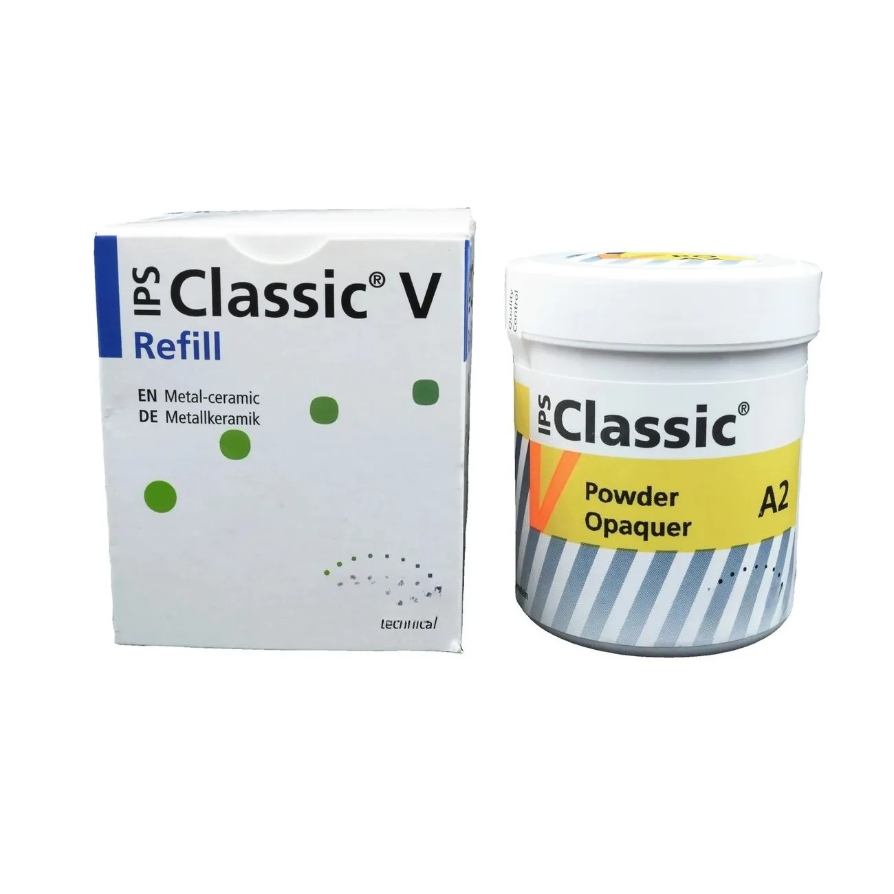

80g Dental Ivoclar IPS Classic V Opaquer Powder Opaquer Dental Metal Powder Metal Ceramic Color Blocking Porcelain Powder
