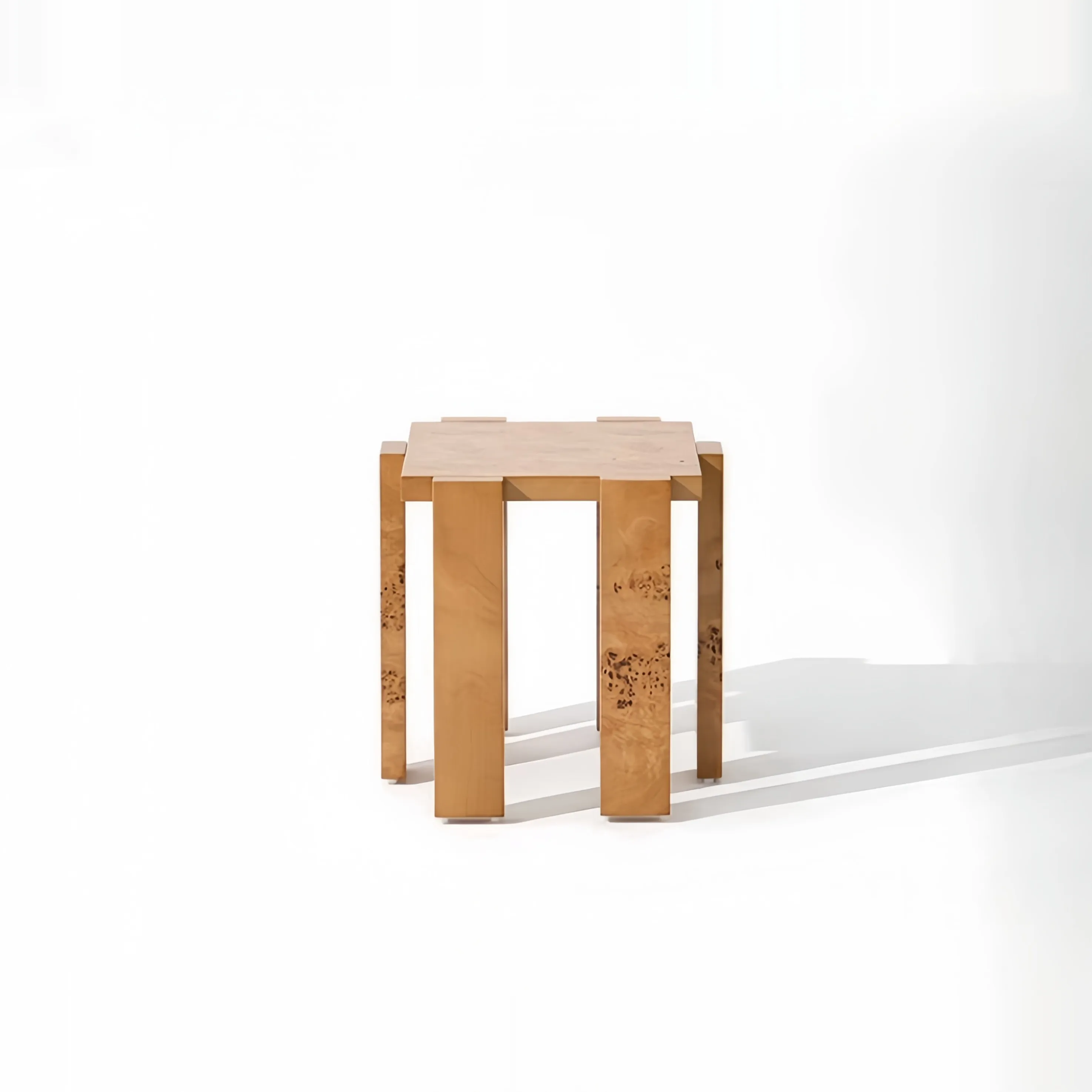French Luxury Furniture Living Room Decoration Wooden Side Table Shoe Bench Bedroom Nightstand Vase Display Stand 45x45x45cm