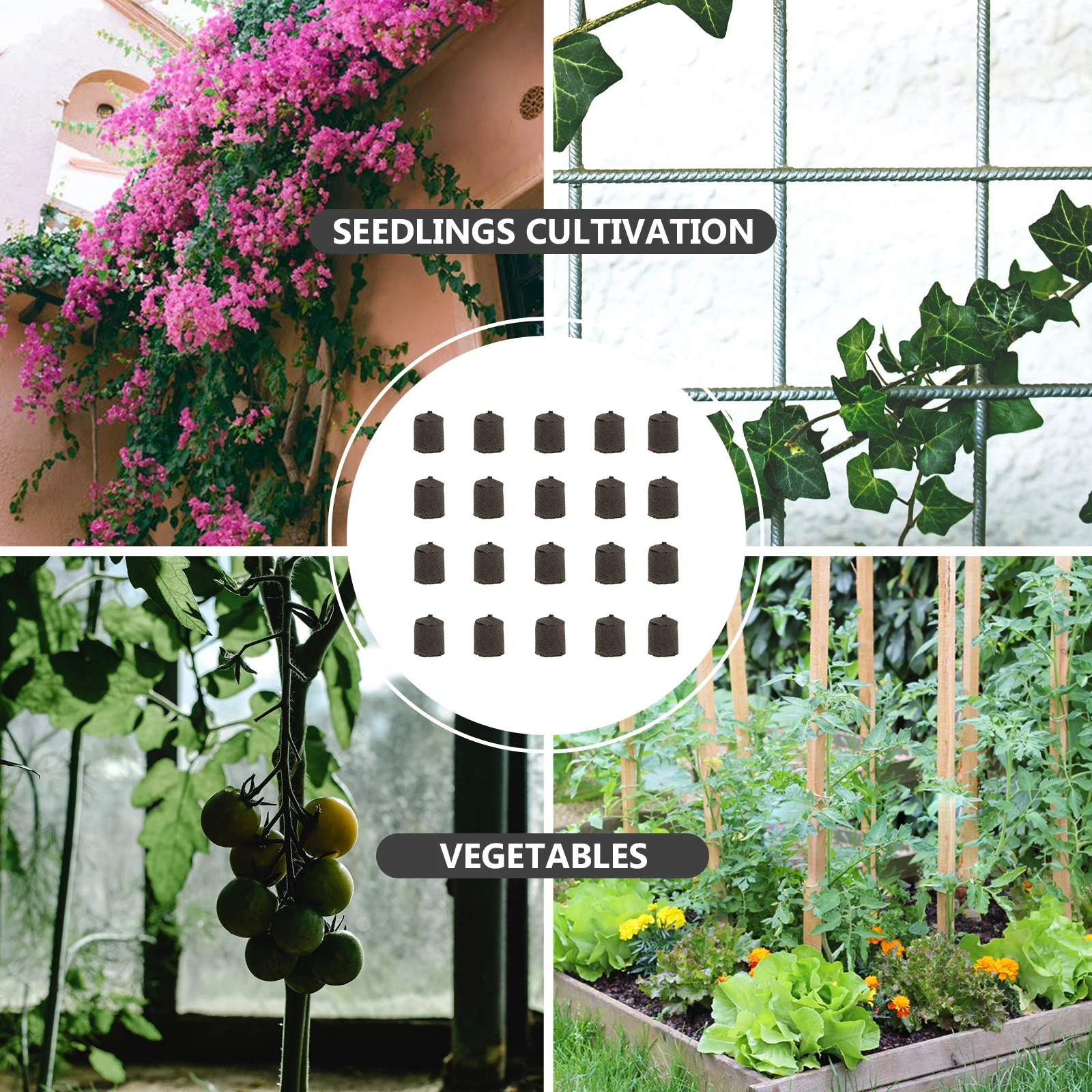 

50pcs Soilless Cultivation Nursery Blocks Plant Growing Nutrient Blocks For Garden Flower Cultivation Gardening Supplies