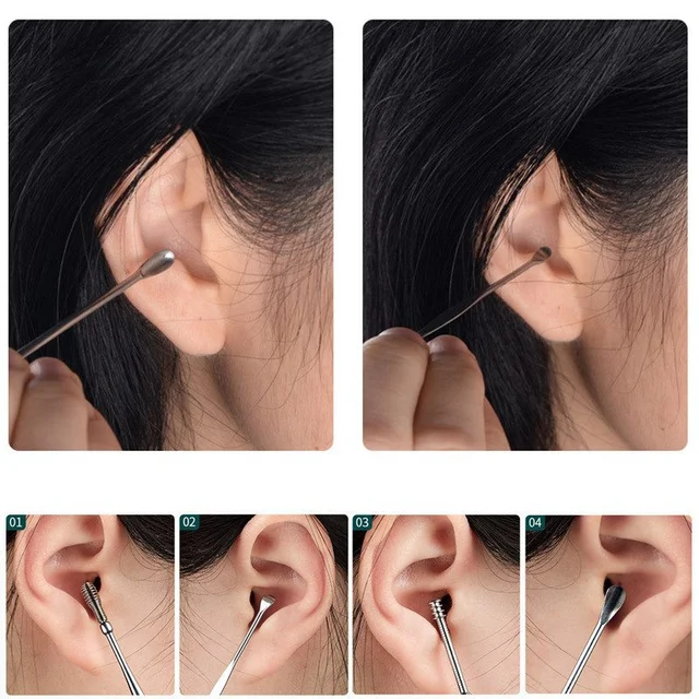 Earwax Removal Tools Ear Wax Cleaner Pick Digging Artifact Earpick Cleaning Ears Remover For Clean Your Kit Gadgets 6