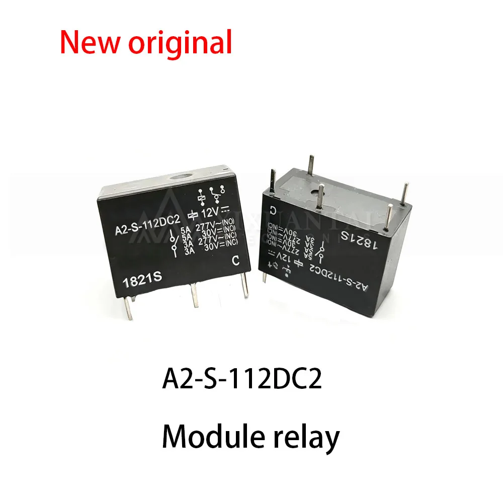 (5pcs~10pcs) 100% New relay A2-S-112DC2 12V 12VDC 5-pin 5A A2-V relay module