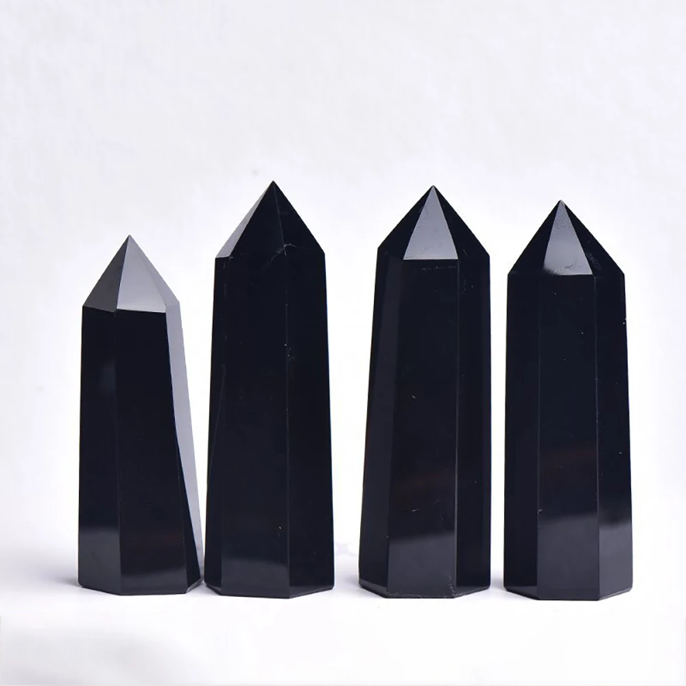 Natürliche Stein und Kristalle Punkt Zauberstab Hexerei Rosenquarz Amethyst Home Decor Mineral Reiki Heilsteine Handwerk Raumdekoration – Detail 18