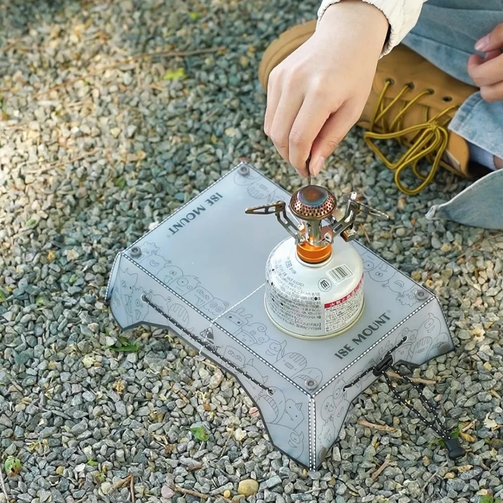 Outdoor PP Board Folding Table Strong Load-bearing Lightweight Table Camping And Picnic Tray Transparent Food-grade Material