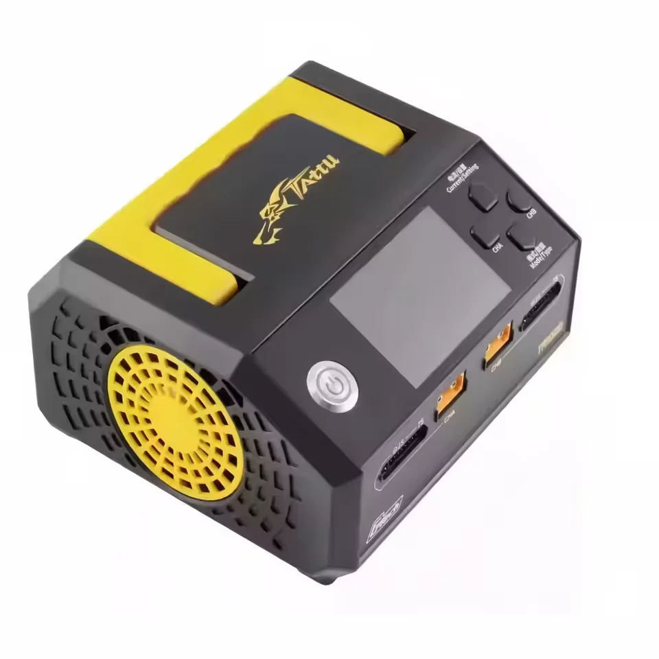 TATTU 1000W Dual-Channel Charger Tattu Lithium Battery 12s/14s High-Speed Balancing Charger TA1000