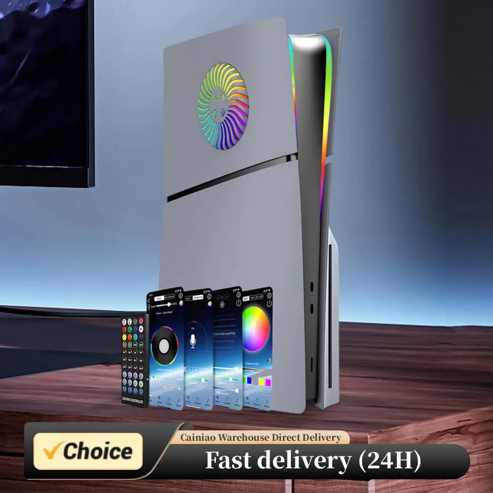 

Жесткий чехол из АБС-пластика, сменная лицевая панель, жесткий чехол с защитой от царапин, защитный чехол для кожи для консоли PS5 Slim Disc/Digital Edition