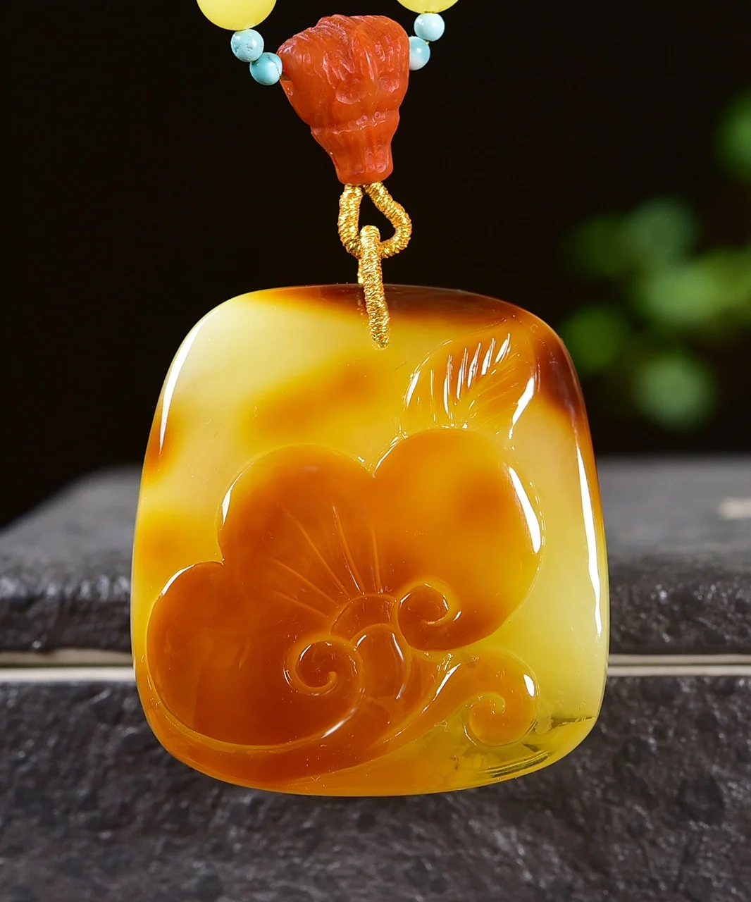 العنبر الأصفر الطبيعي القرع قلادة العنبر الأصفر النساء الرجال 39,36,15 مللي متر مجوهرات الريكي حجر بورما AAAAAAA