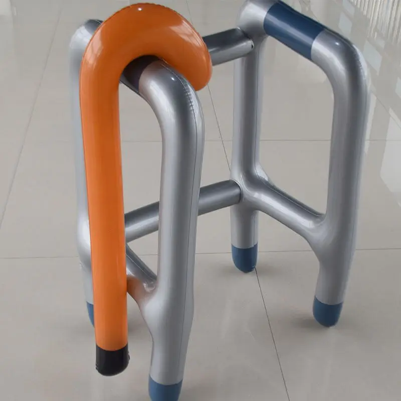 Inflatable walking aids, crutches, Halloween Christmas handrails, props for disabled people, inflatable walking aids