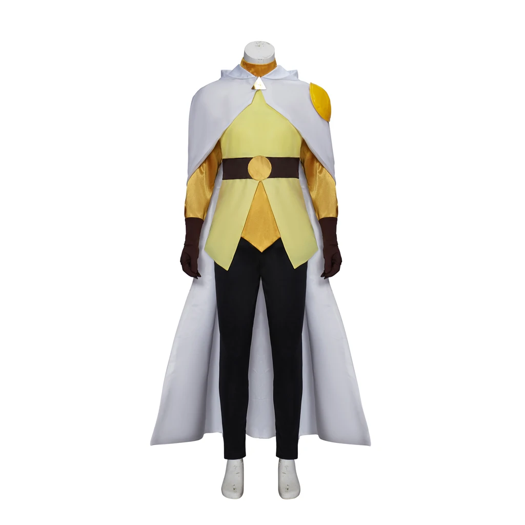 

Anime The Owl Cosplay House Hunter Costume the Golden Guard Top Pants with Cloak Outfit Halloween Carnival Party Disguise Suit