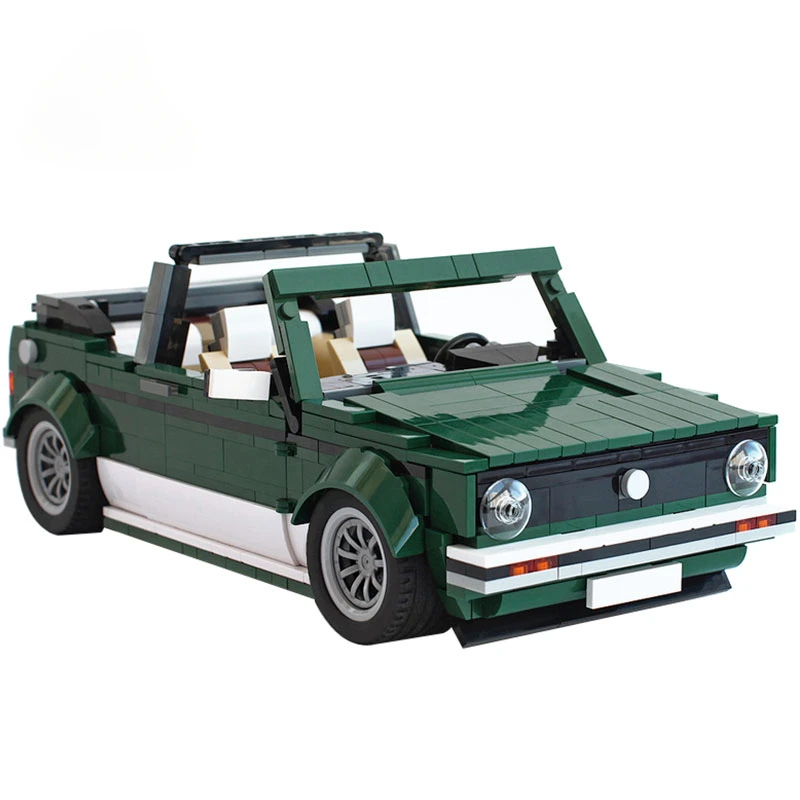 MOC-26778 Hightech Cabriolet Bouwstenen Set Golf Mk1 Sport Roadster Model Diy Puzzel Speelgoed Voor Kinderen Verjaardagscadeau