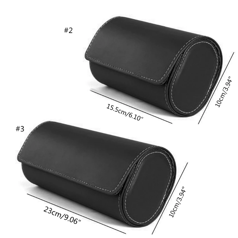 3 Slots Watch Roll Travel Case Watches Storage Display Watch Box Travel Partner Watch Protections Holder