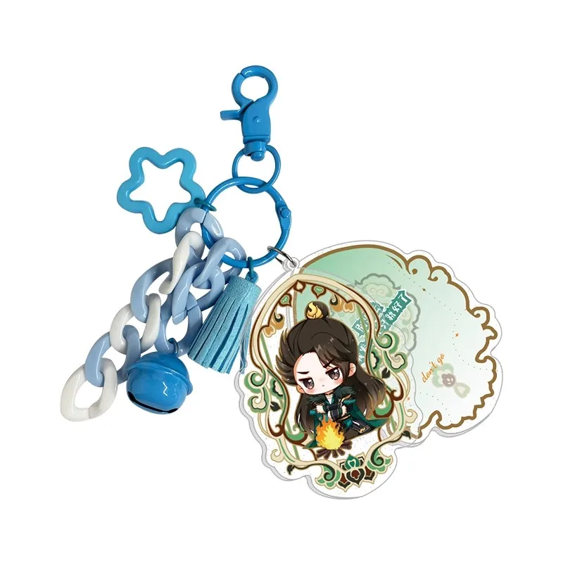 LLavero de acrílico oficial de Anime Legend of Exorcism Tian Bao Fuyao Lu Kong Hongjun Li Jinglong Lu Xu Mo Rigen, colgante para bolso, Cosplay