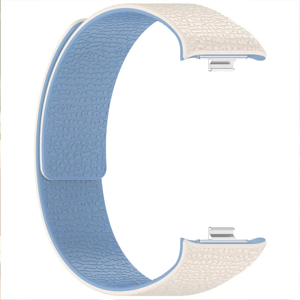 Silicone Strap for Redmi Watch 6 Active/Lite Watch 6/5/4 Two-tone Magnetic Buckle Breathable Wristband Xiaomi Mi Band 10/9/8 Pro