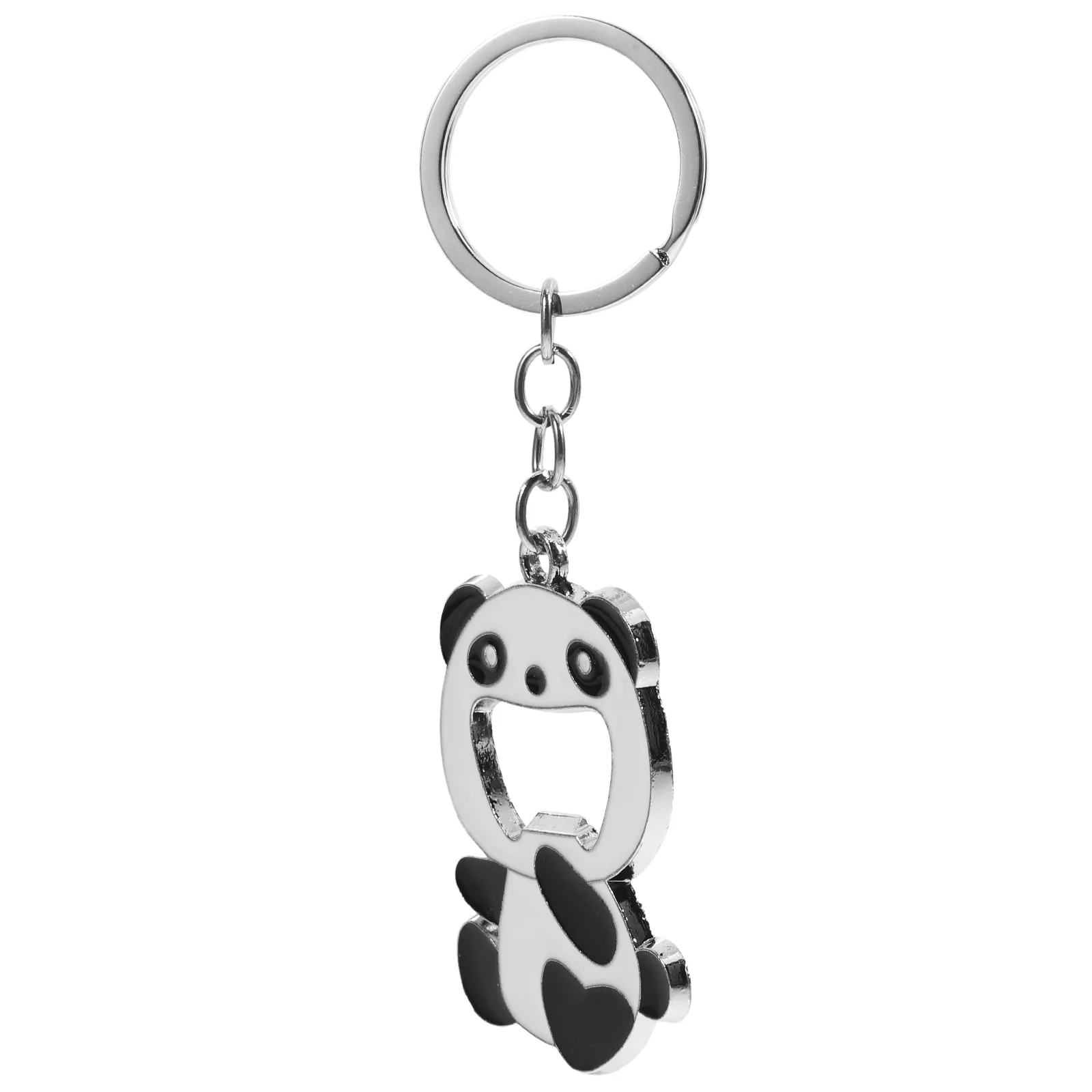 Laughing Panda Design Key Ring Bottle Opener Novelty Christmas Soda Keychain Cute