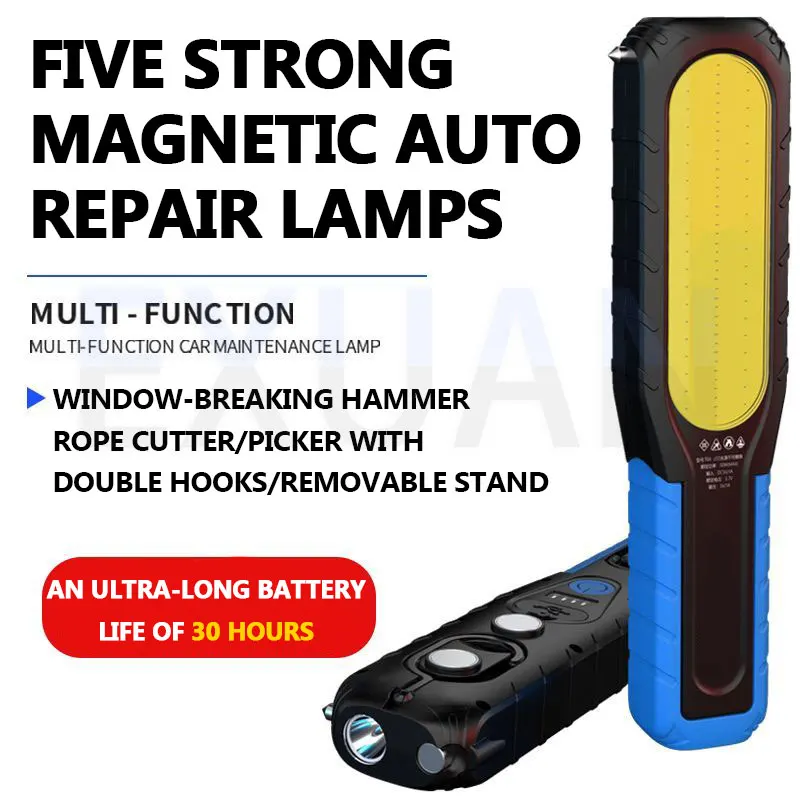 

Automotive Repair Maintenance LED Lights Strong Magnetic Attraction Flashlight Strong light Charging Outdoor Ultra Work Light