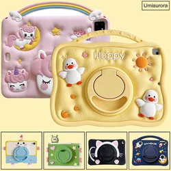 For Xiaomi Mi Pad 7 11.2 MiPad 5 6 Redmi Pad Pro 12.1 SE 8.7 11 inch 10.6 Tablet Case Kids Cartoon Silicon Handle Stand Cover