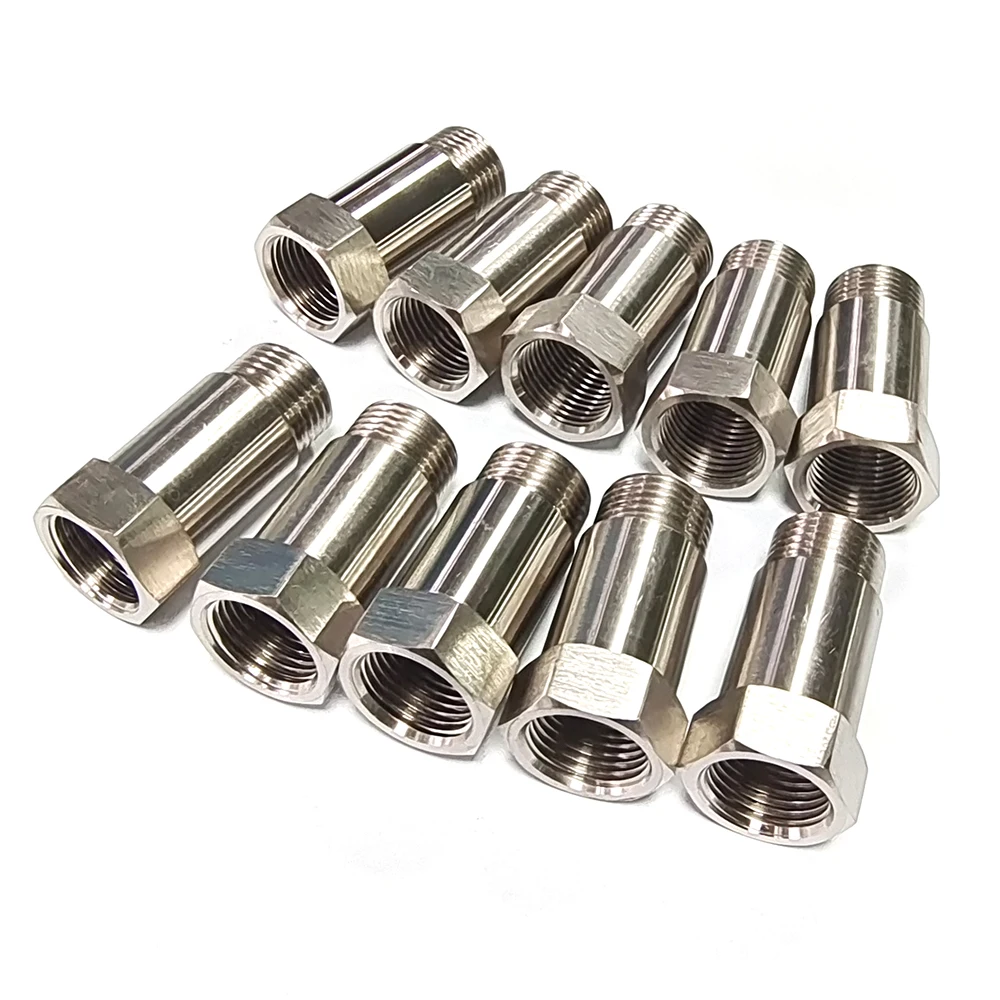 10pcs 45MM O2 02 OXYGEN SENSOR EXTENDER M18 x 1.5 CEL FIX EXTENSION SPACER ADAPTER