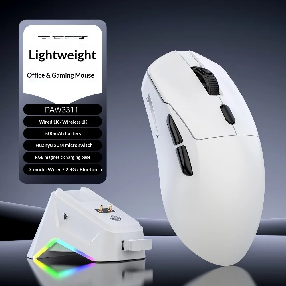 RGB Gaming Mouse Wired Ergonomic Programmable Buttons High DPI Anti-Slip Stable for PC Esports Gamer Desktop Daily Working Use