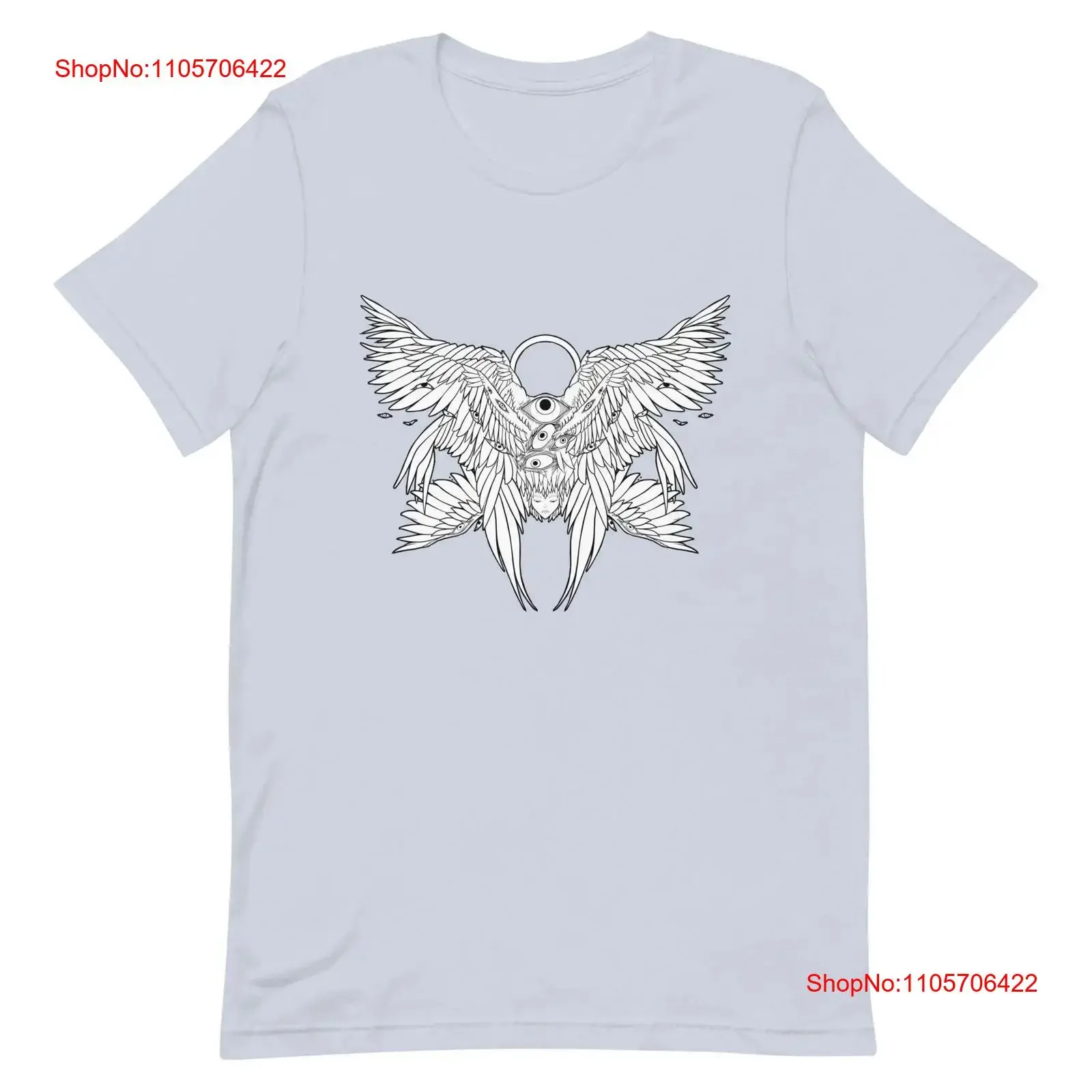 Seraphim Angel T Shirt Biblically Accurate Art Weirdcore Occult Unique s Christian Mythology vintage Washed Stylish streetwear