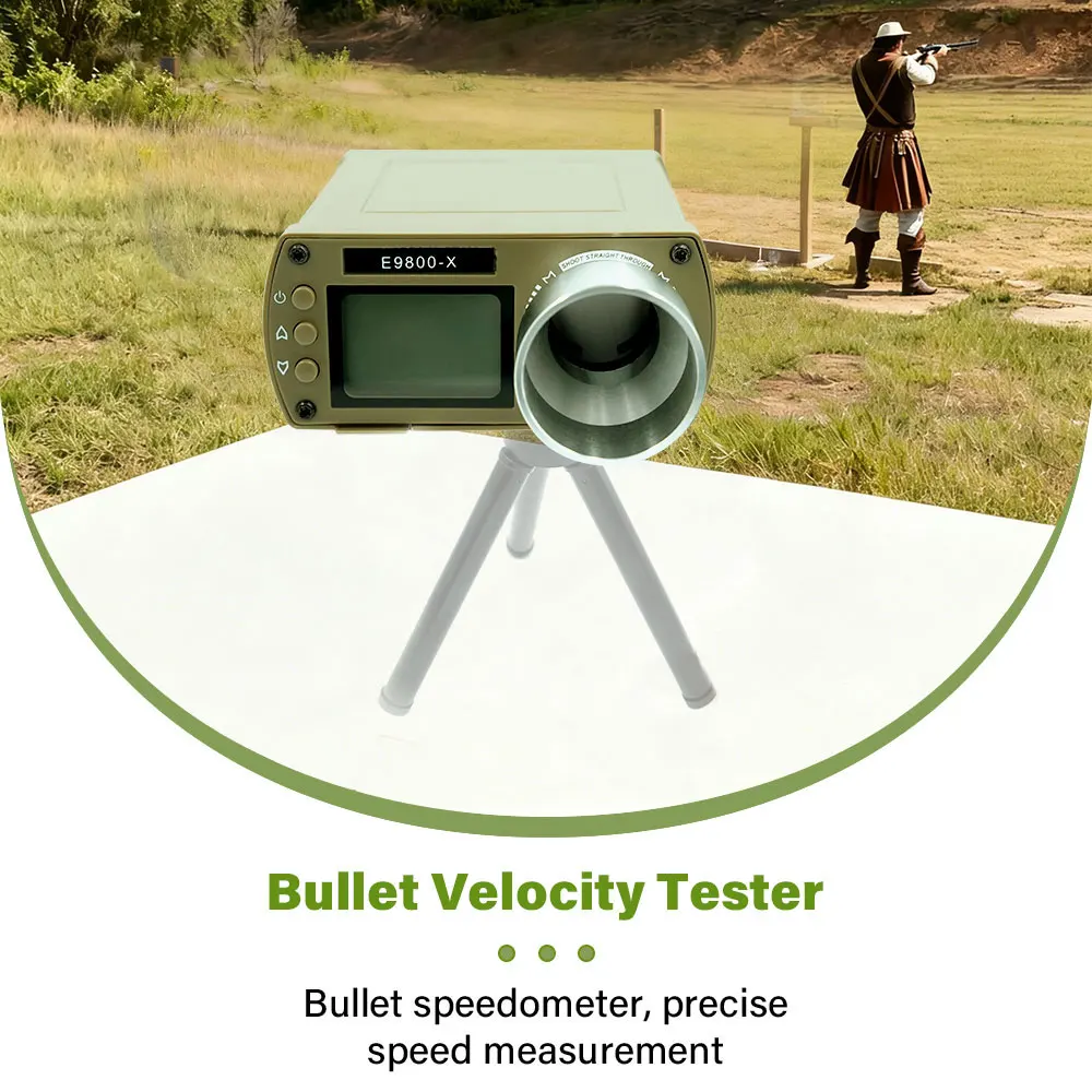 Bullet Firing Speed Chronograph Shooting Chronograph LCD Chronoscope E9800X Speed Tester Measuring Instruments