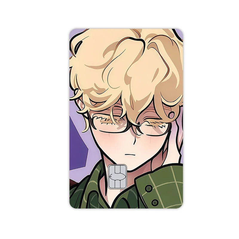 Anime Cartoon Diy Card Stickers Waterproof Matte Skin Film for Bank Transit ID Bus VISA Debit Credit Card Decal Decorative Cover