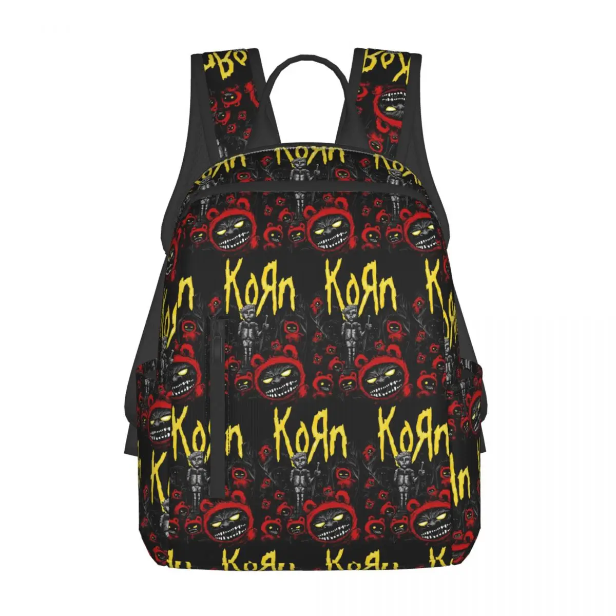 

Korn Rock Band Logo Backpack Large Capacity Kids BookBag School Bag Shoulder Bags for Men Women