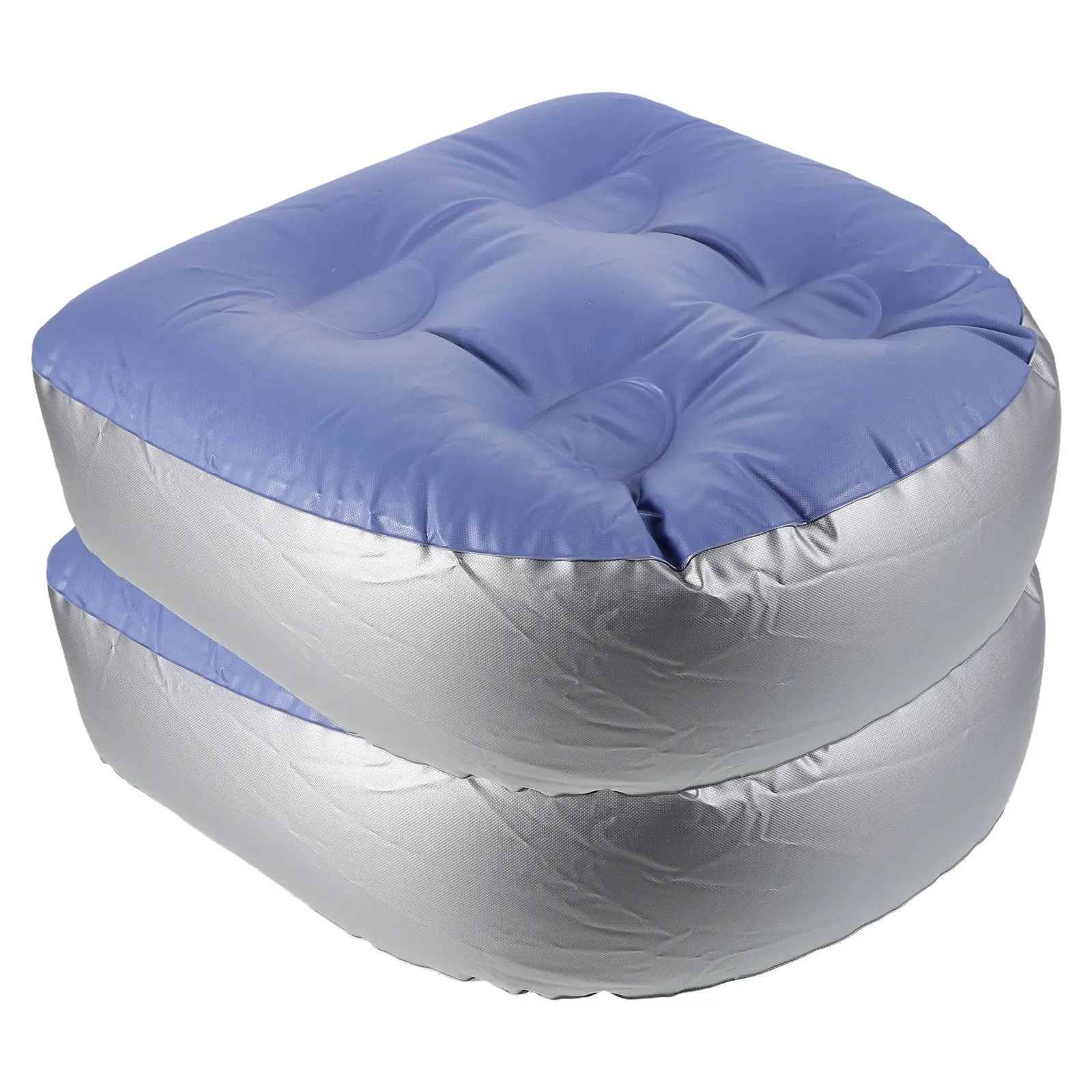 2 Pcs Inflatable  Bath Accessories Air Inflatable Seat Cushion Spa Pad Bathtub Soaking Cushions Booster Mats Bathroom For Spa