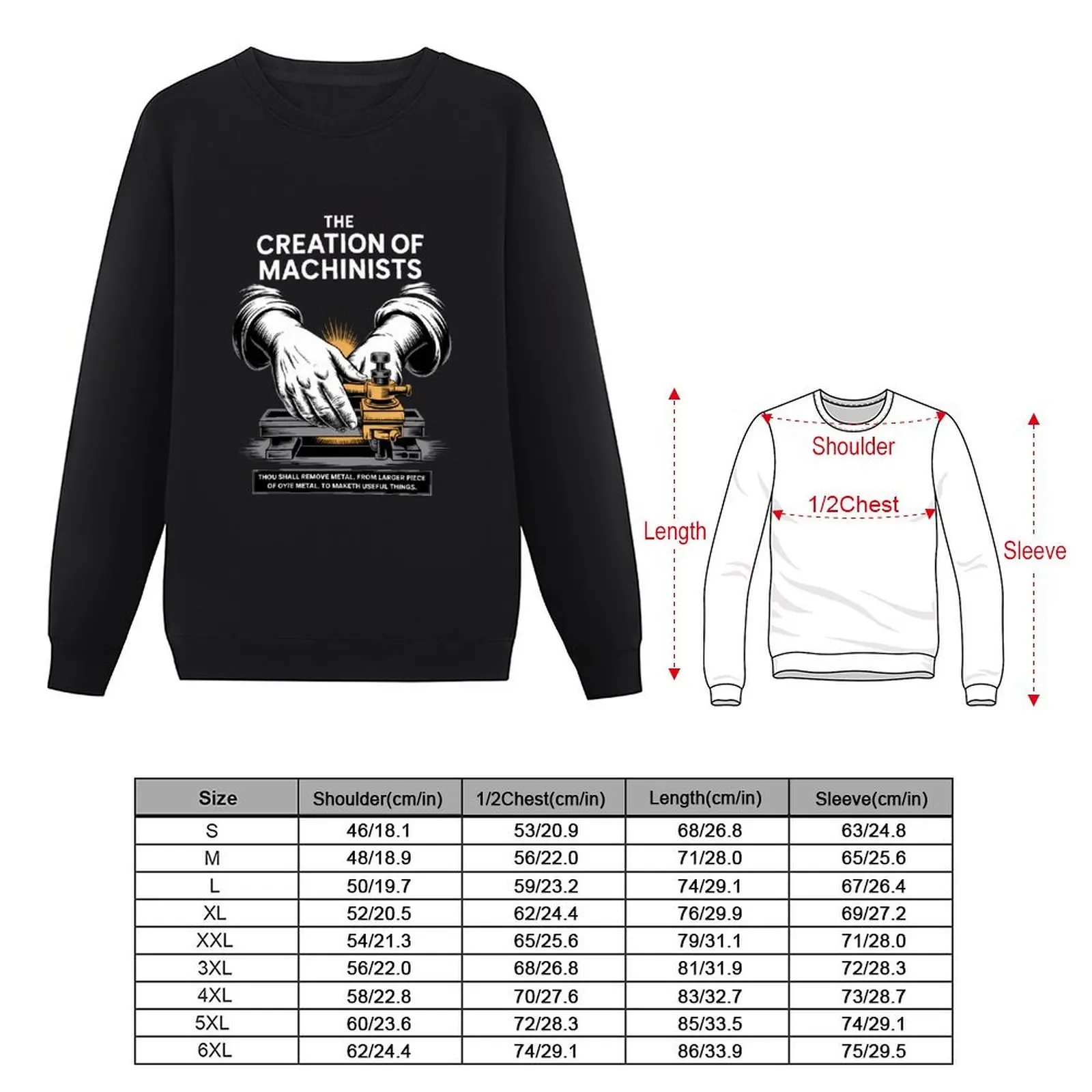 CNC Machinist I Creation of Adam CNC Operator Tools Machine Pullover men wear autumn clothes autumn winter man sweatshirt