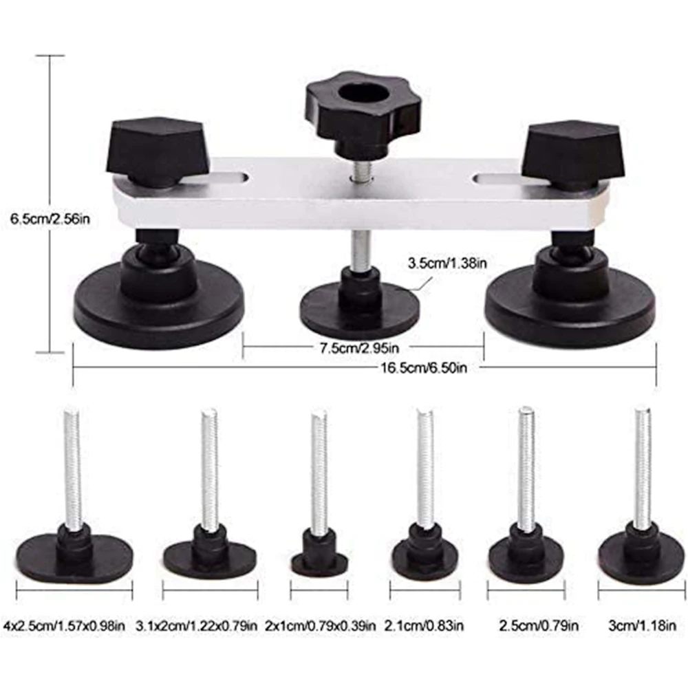 Paintless Dent Repair Puller Tools Kit Car Dent Bridge Puller Set for Auto Hail Damage Fix Bridge Pulling Dents Repair Hand Tool