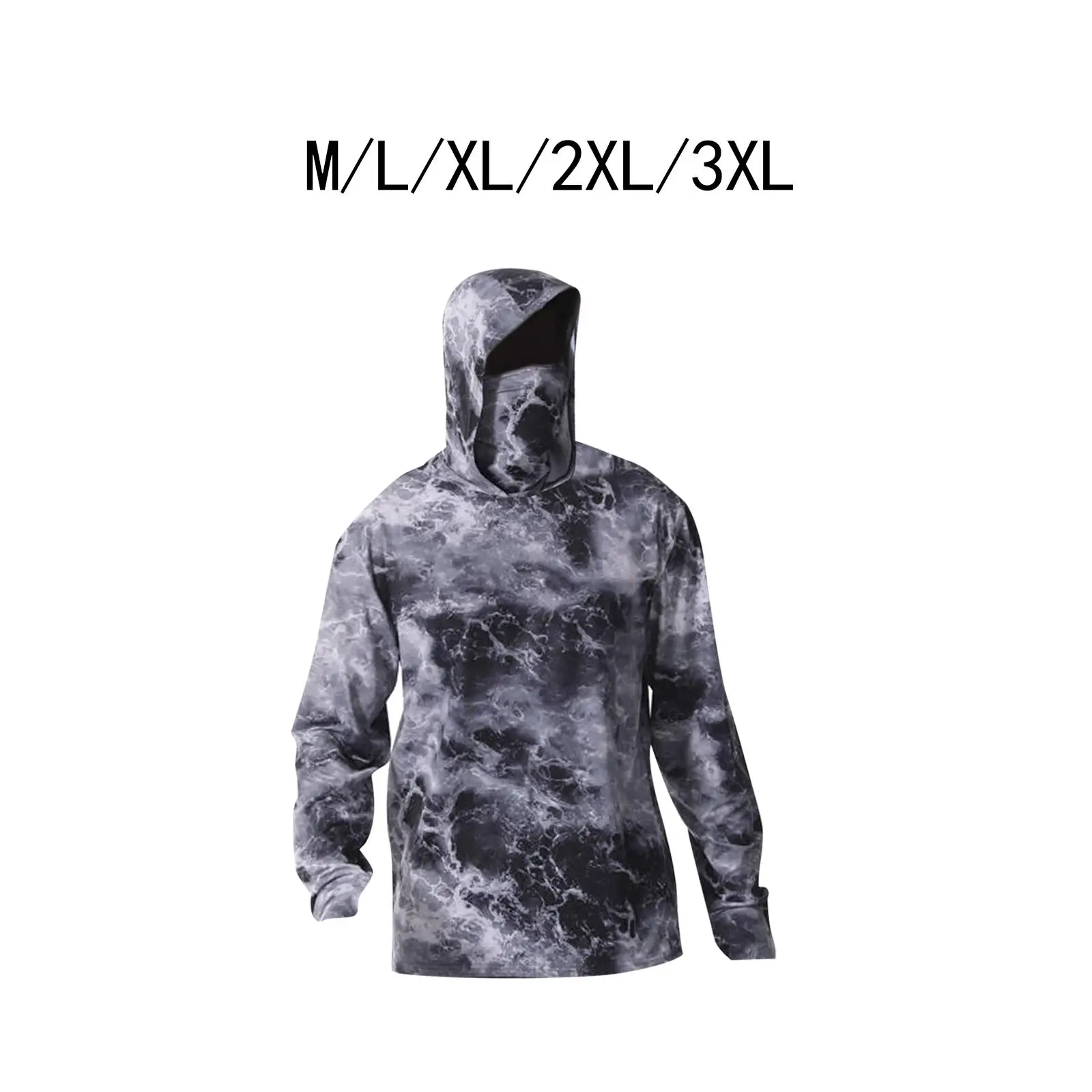 

Men's Sun Protection Hoodie Shirt Cooling Shirt with Thumb Holes Sun Protective Clothing Outwear for Golf, Running, Cycling