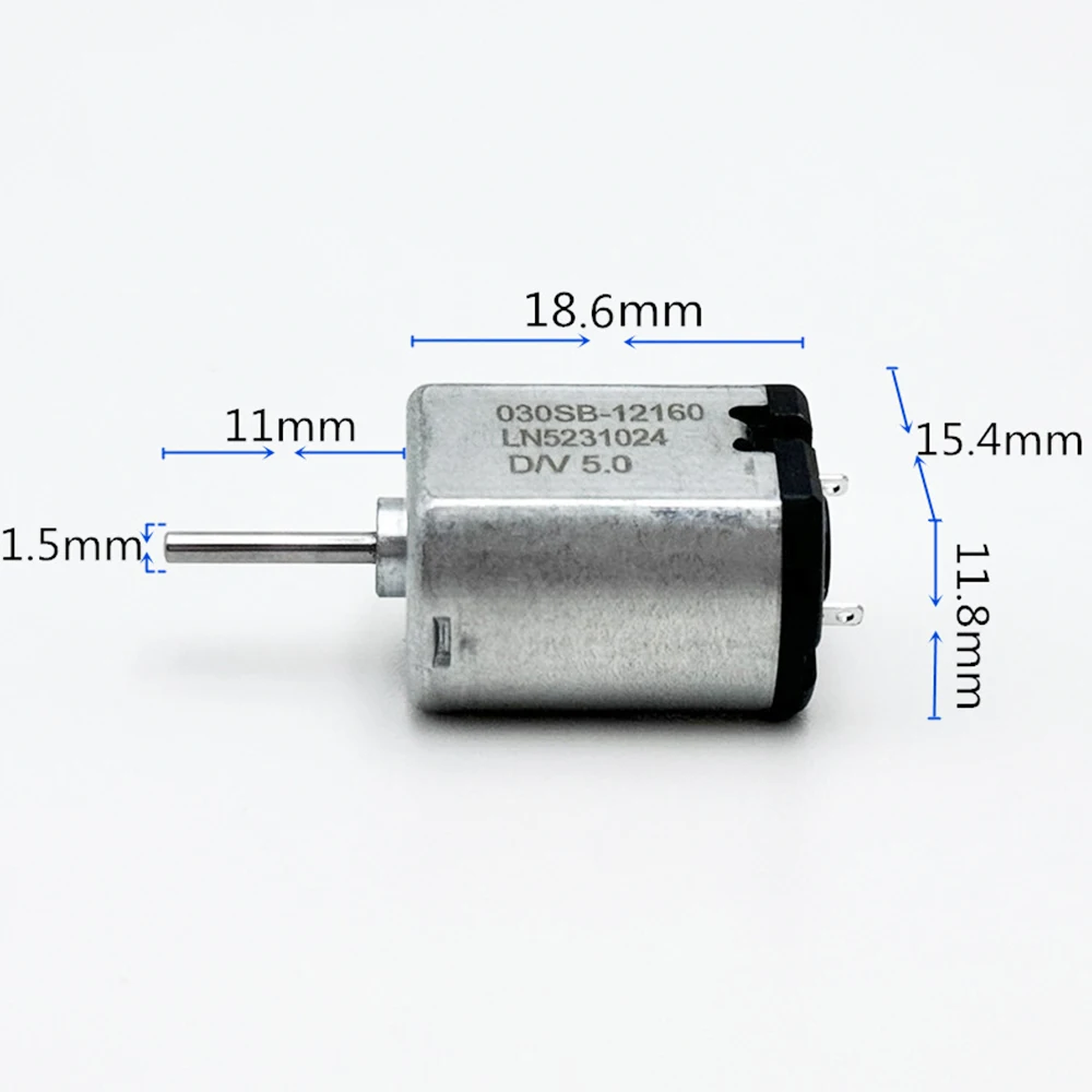 DC 3V-6V FF-030SB-12160 Mini 15mm*12mm Electric Motor 5V 13000RPM High Speed 030 Engine DIY Hobby Toy Lock Car AV Device