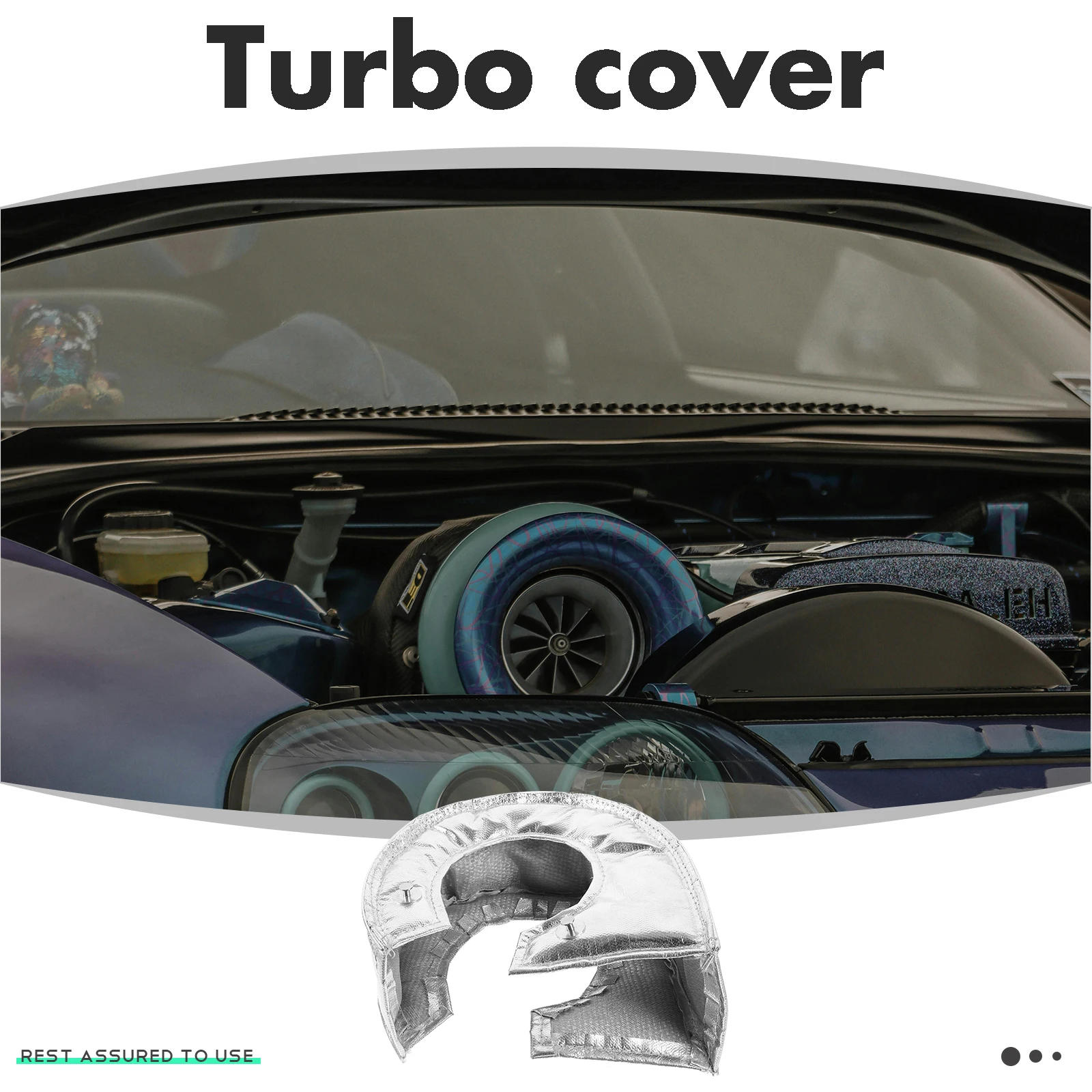 

T4 Blanket Heat Shield Glass Fiber Protective Cover for Car Motorcycle Exhaust Wrap Turbocharger Protector