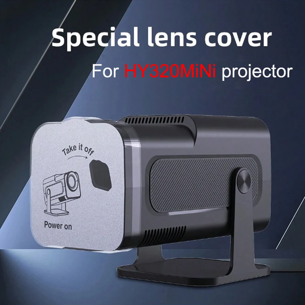 Hy320mini capa de lente de projetor portátil capa de lente projetor à prova de poeira capa protetora de lente de projetor de vídeo doméstico