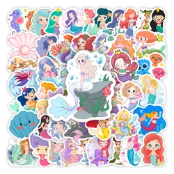 Kawaii Cartoon Mermaid Stickers DIY Kids Toys Gift Decorative Decal for Scrapbook Laptop Phone Luggage Bottles Waterproof