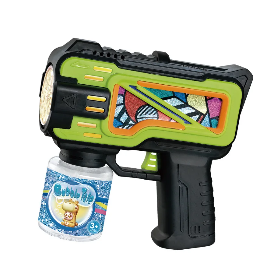 Children's electric light bubble machine, fully automatic bubble gun, outdoor toy, kids toy,Birthday present