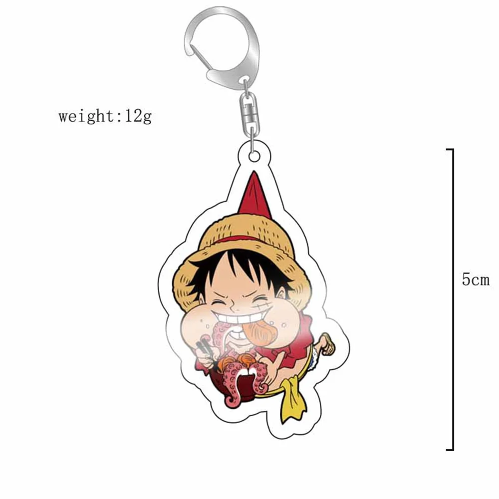 ONE PIECE Action Figures Luffy Acrylic Key Chain Pendant Anime Peripheral Bag Pendant Toys ONE PIECE Party Gift